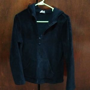 Black fleece hoodie